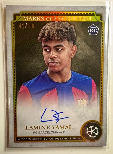 Lamine Yamal 2023 Topps Inception Gold /50