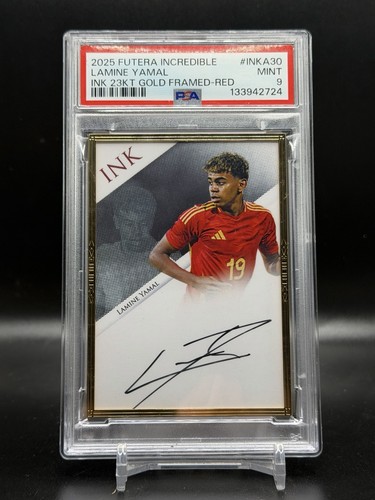Lamine Yamal 2025 Futera Incredible Gold Ink /2