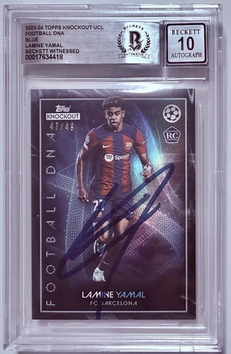 Lamine Yamal 2023 Topps Knockout UCL Azul /49