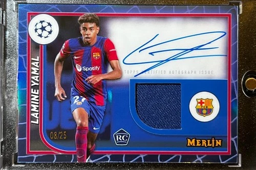 Lamine Yamal 2023 Topps Merlin Chrome /25
