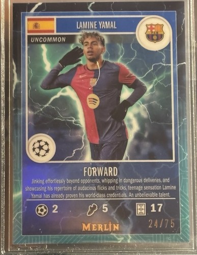 Lamine Yamal 2024 Panini Merlin Chrome /75
