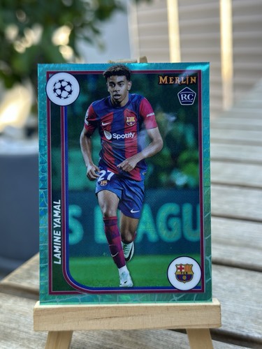 Lamine Yamal 2023 Topps Merlin Chrome Aqua