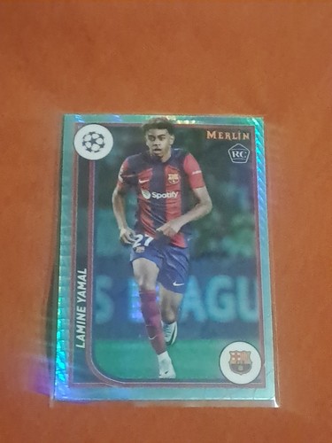 Lamine Yamal 2024 Topps Merlin Chrome Aqua Prism