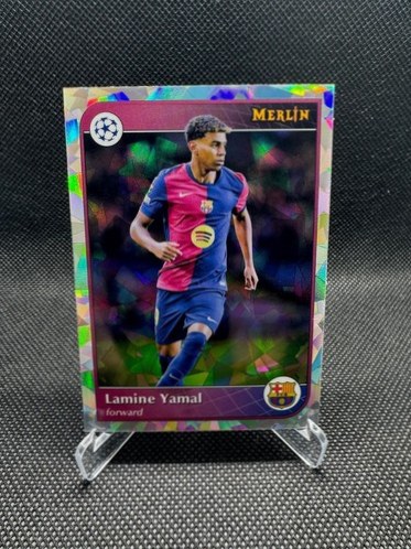 Lamine Yamal 2024 Topps Merlin Chrome Atomic Refractor #19