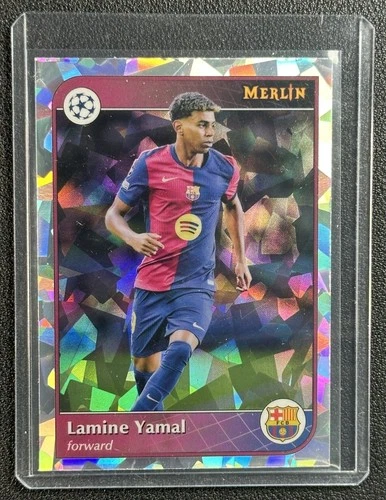 Lamine Yamal 2024 Topps Merlin Chrome Atomic Refractor #19