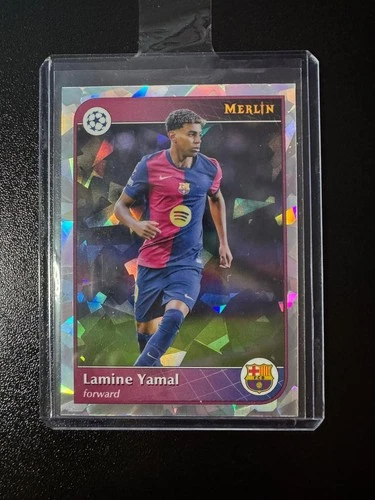 Lamine Yamal 2024 Topps Merlin Chrome Atomic Refractor