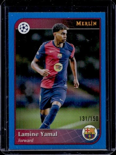 Lamine Yamal 2024 Topps Merlin Chrome Blue Refractor /150