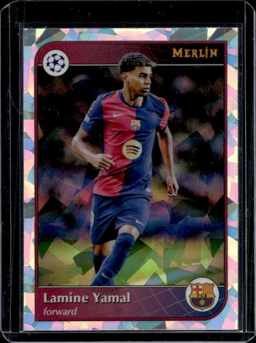 Lamine Yamal 2024 Topps Merlin Chrome UEFA Atomic Refractor #19
