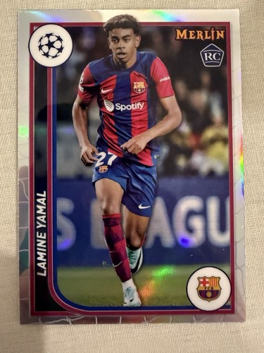 Lamine Yamal 2023 Topps Merlin Chrome UEFA Refractor