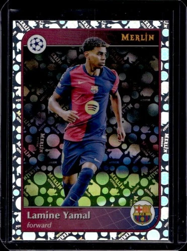 Lamine Yamal 2024 Topps Merlin Chrome Vintage Refractor #19