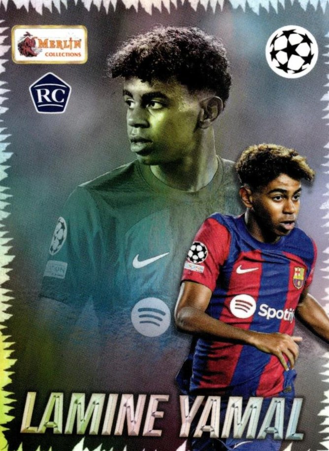 Lamine Yamal 2023 Topps Merlin Heritage UEFA Club Competitions