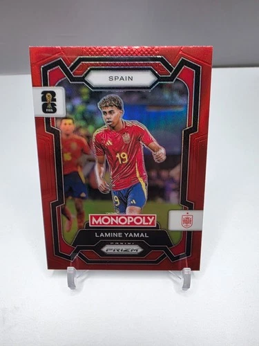 Lamine Yamal 2026 Panini Monopoly Prizm Copa Mundial de la FIFA 2026 Rojo Prizm