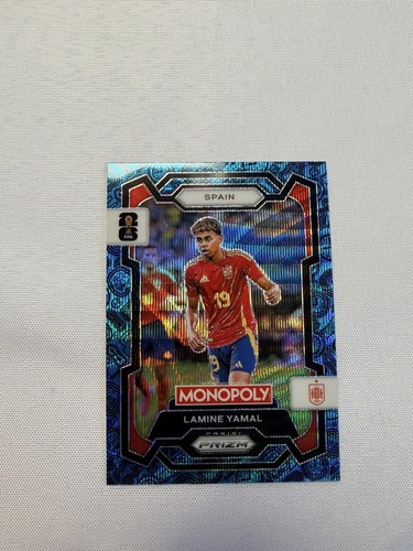 Lamine Yamal 2026 Panini Monopoly Prizm Copa Mundial de la FIFA Blue Wave