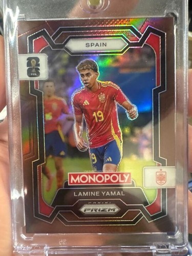 Lamine Yamal 2026 Panini Monopoly Prizm Copa Mundial de la FIFA Marrón /299