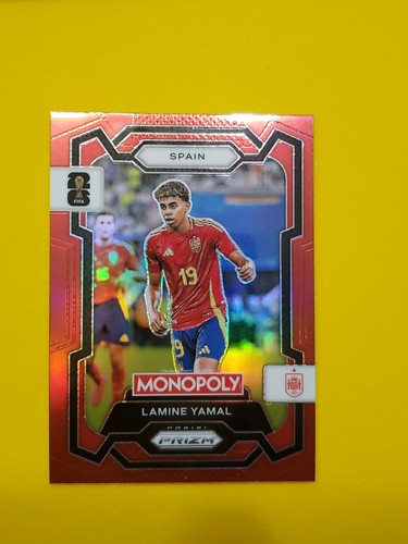 Lamine Yamal 2026 Panini Monopoly Prizm Copa Mundial FIFA 2026 Rojo Prizm