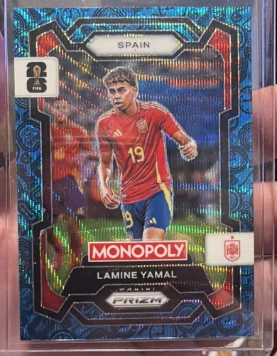 Lamine Yamal 2026 Panini Monopoly Prizm FIFA World Cup Blue Wave #41