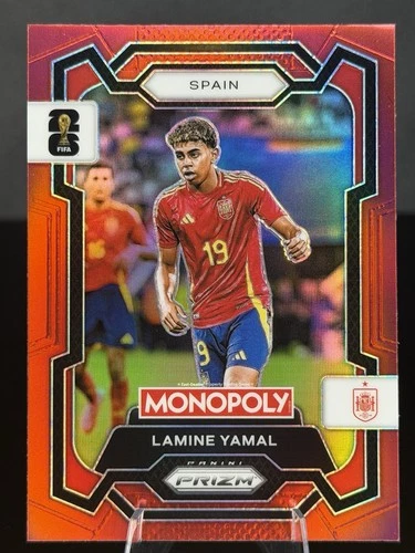 Lamine Yamal 2026 Panini Monopoly Prizm FIFA World Cup Red Prizm