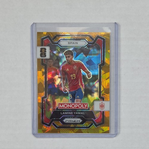 Lamine Yamal 2026 Panini Monopoly Prizm Gold Cracked Ice #41