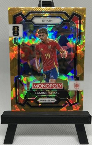 Lamine Yamal 2026 Panini Monopoly Prizm WC26 Gold Cracked Ice