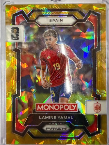 Lamine Yamal 2026 Panini Monopoly Prizm World Cup Pink Stars Ice