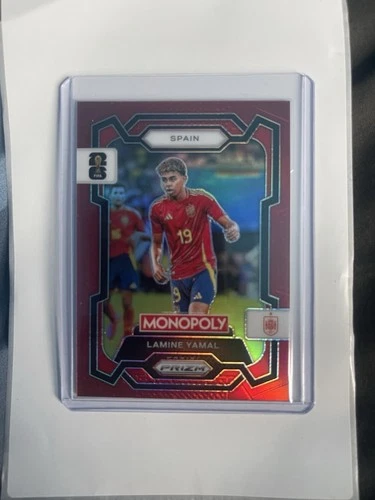 Lamine Yamal 2026 Panini Monopoly World Cup Red Prizm