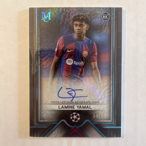 Lamine Yamal 2023 Topps Museum Collezione UEFA Blu Archivio /75