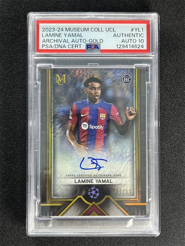 Lamine Yamal 2023 Topps Museum Gold /50