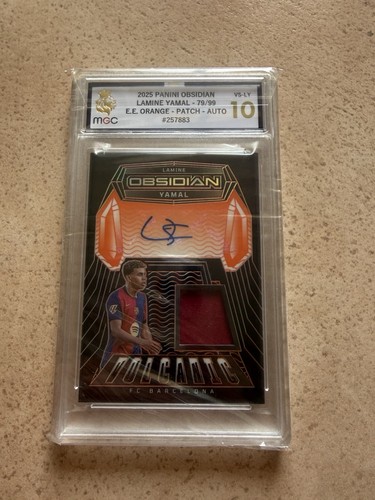 Lamine Yamal 2025 Panini Obsidian Orange /99