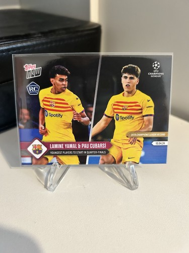 Lamine Yamal / Pau Cubarsi 2023 Topps Now UEFA
