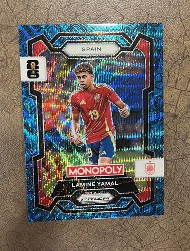Lamine Yamal 2026 Panini Prizm Blue Wave