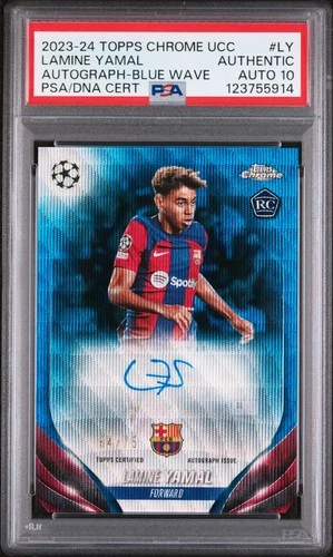 Lamine Yamal 2023 Panini Prizm Blue Wave 64/75