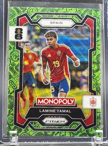 Lamine Yamal 2026 Panini Prizm Green Wave