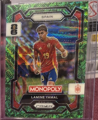 Lamine Yamal 2026 Panini Prizm Green Wave Refractor