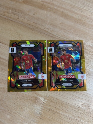 Lamine Yamal 2026 Panini Prizm Monopoly Copa Mundial FIFA 2026 Oro Hielo Agrietado #41
