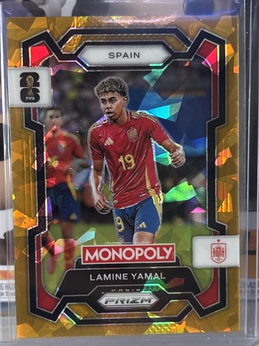 Lamine Yamal 2026 Panini Prizm Oro agrietado