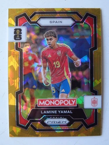 Lamine Yamal 2026 Panini Prizm Oro Hielo agrietado
