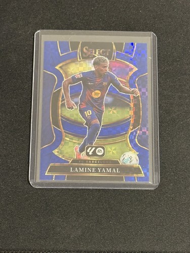 Lamine Yamal 2025 Panini Select Blue Checker