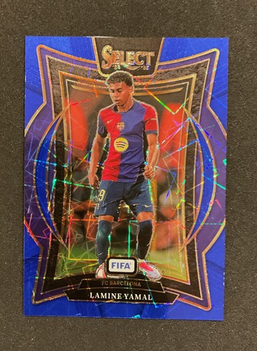 Lamine Yamal 2024 Panini Select Blue Lazer Prizm