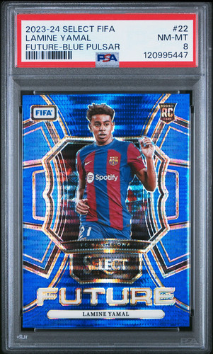 Lamine Yamal 2023 Panini Select Blue Pulsar