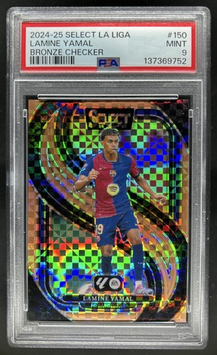 Lamine Yamal 2024 Panini Select Bronze Checker Prizm /59