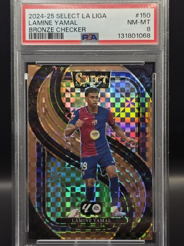 Lamine Yamal 2024 Panini Select Bronze Checker Prizm