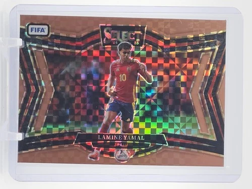 Lamine Yamal 2024 Panini Select Bronze Checker Prizm /75
