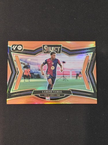 Lamine Yamal 2024 Panini Select FIFA Orange Refractor /49