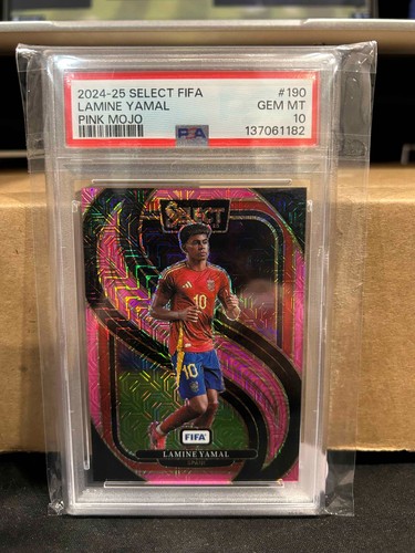 Lamine Yamal 2024 Panini Select FIFA Pink Mojo Prizm /299