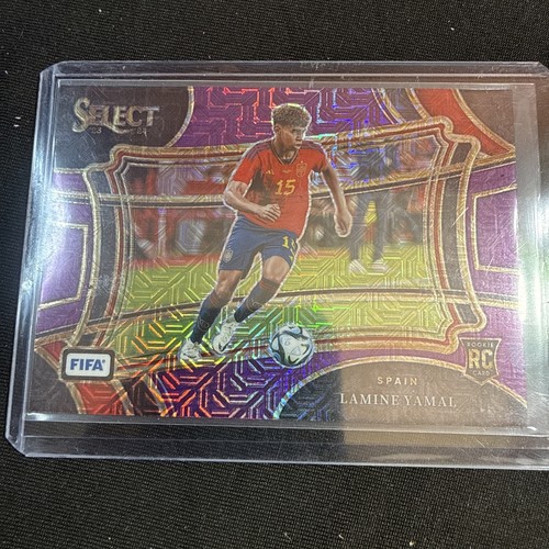 Lamine Yamal 2023 Panini Select FIFA Purple Mojo