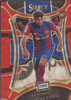 Lamine Yamal 2023 Panini Select FIFA Red Wave /149
