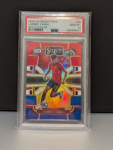 Lamine Yamal 2023 Panini Select Multi Colour
