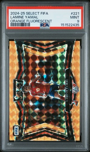 Lamine Yamal 2024 Panini Select Naranja Fluorescente /125