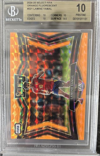 Lamine Yamal 2024 Panini Select Orange Prizm /125