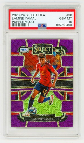 Lamine Yamal 2023 Panini Select Prizm FIFA Purple Mojo #98